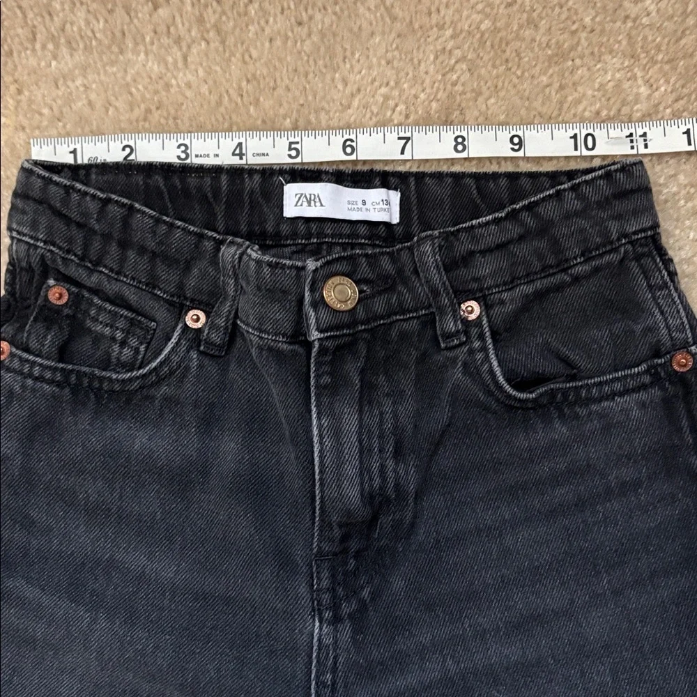 Zara Girls Straight Black Jeans